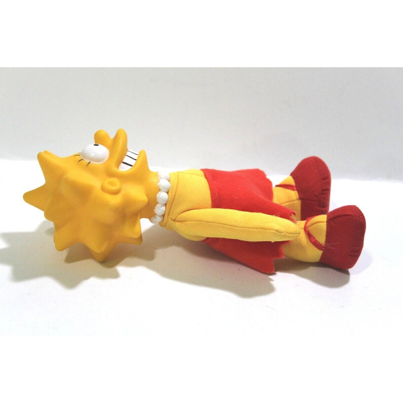 1990 Burger King Lisa Simpson Collectible Doll Meet the Simpsons Toy 8" Plush - Picture 4 of 7
